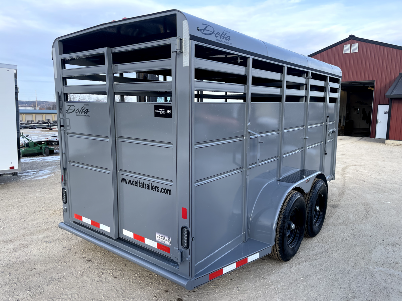 2025 Delta Manufacturing 6X16 Stock Trailer