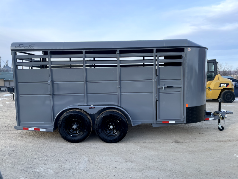 2025 Delta Manufacturing 6X16 Stock Trailer