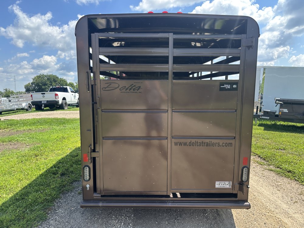 2025 Delta Manufacturing 6X16 Stock Trailer