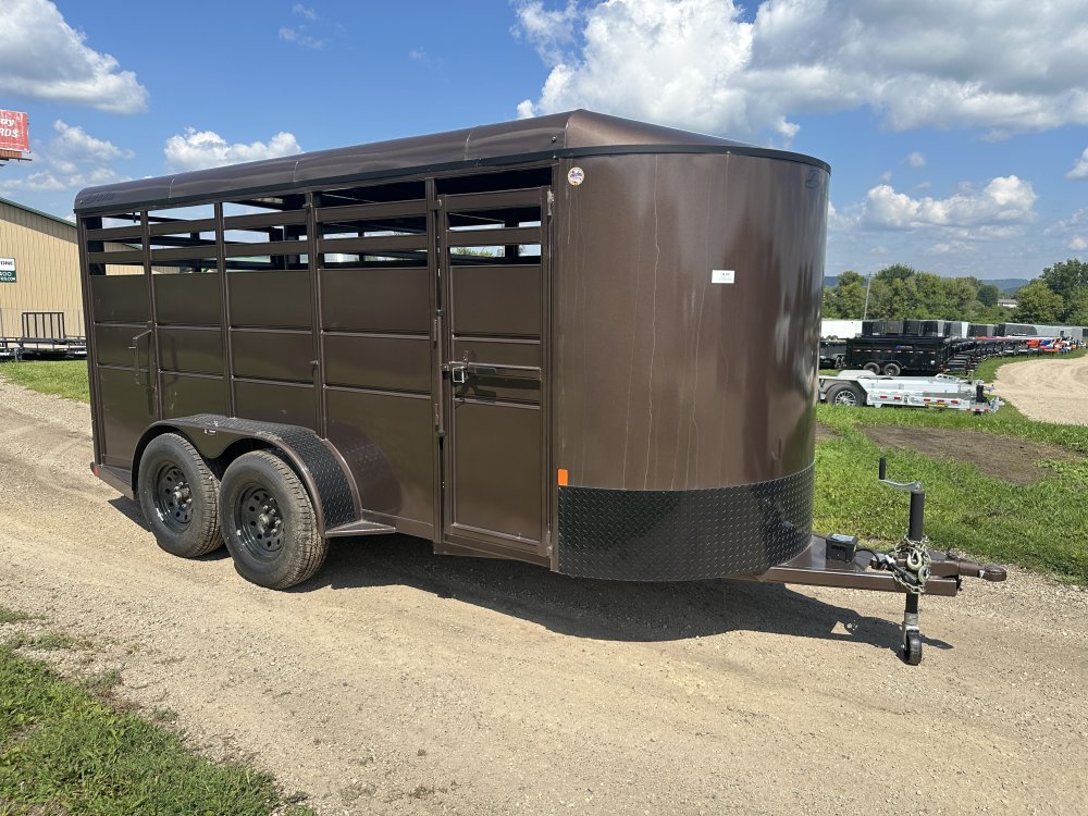 2025 Delta Manufacturing 6X16 Stock Trailer