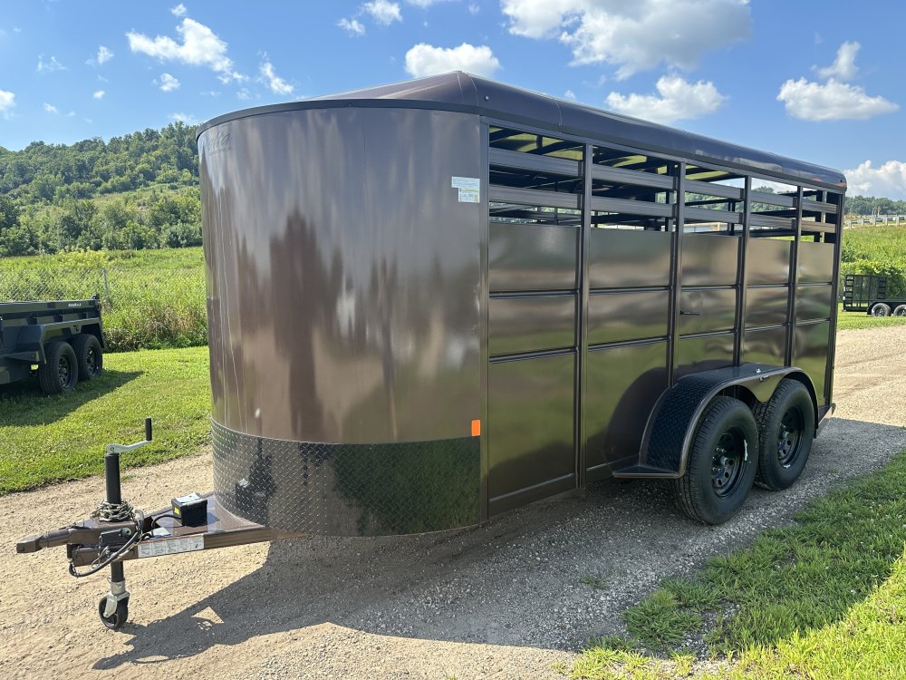 2025 Delta Manufacturing 6X16 Stock Trailer