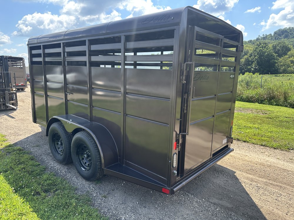 2025 Delta Manufacturing 6X16 Stock Trailer