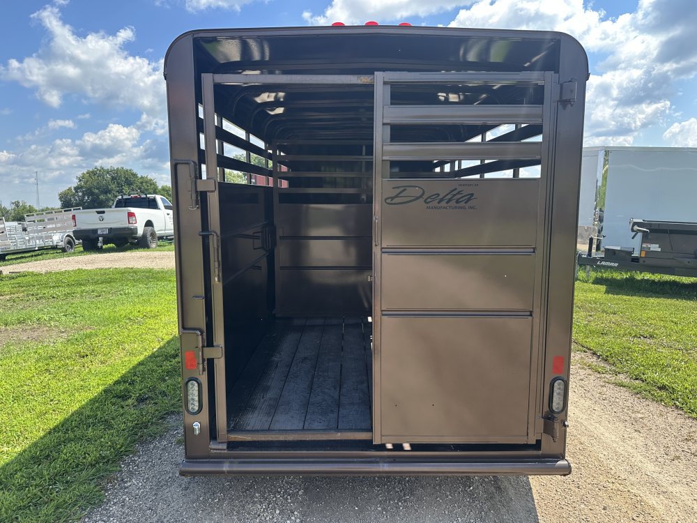 2025 Delta Manufacturing 6X16 Stock Trailer