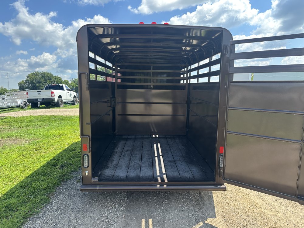 2025 Delta Manufacturing 6X16 Stock Trailer