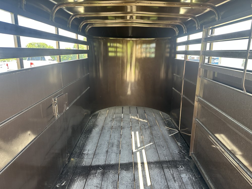 2025 Delta Manufacturing 6X16 Stock Trailer