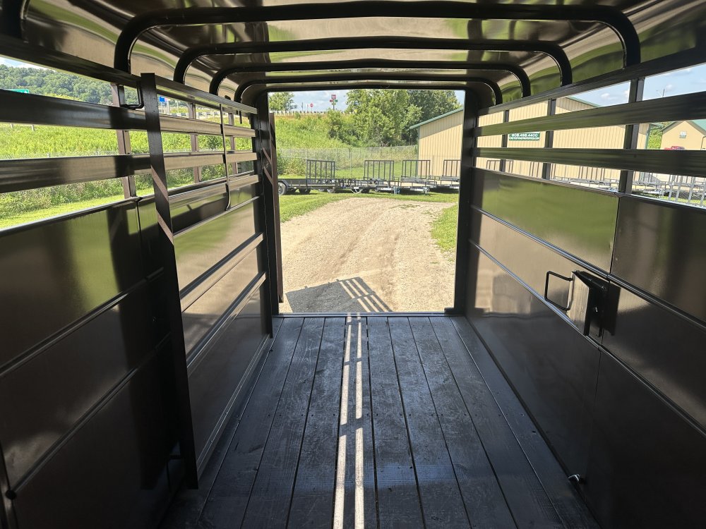 2025 Delta Manufacturing 6X16 Stock Trailer