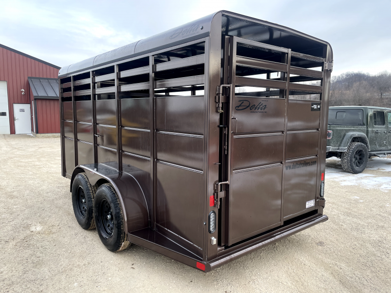 2025 Delta Manufacturing 6X16 Stock Trailer
