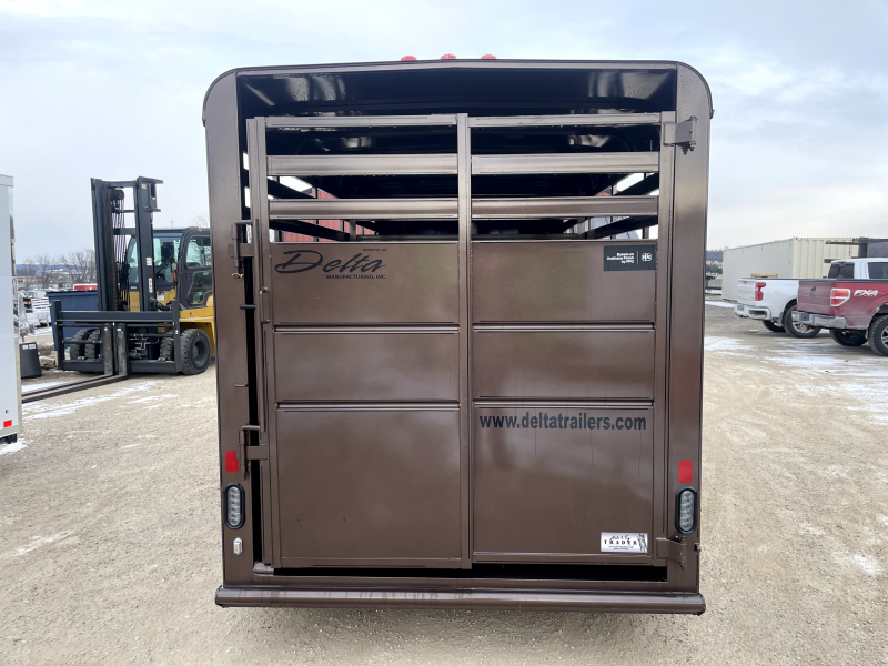 2025 Delta Manufacturing 6X16 Stock Trailer