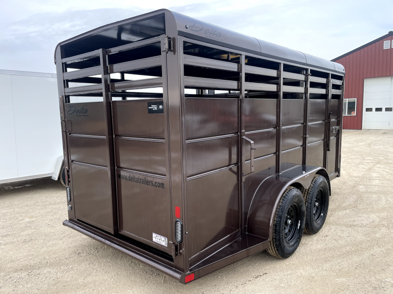2025 Delta Manufacturing 6X16 Stock Trailer