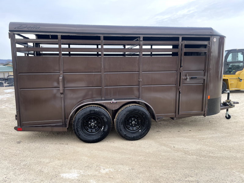 2025 Delta Manufacturing 6X16 Stock Trailer