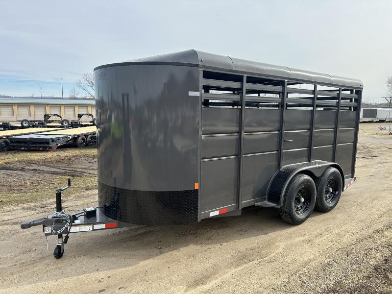 2025 Delta Manufacturing 6X16 Stock Trailer