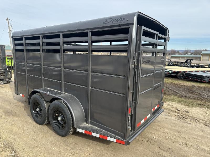 2025 Delta Manufacturing 6X16 Stock Trailer
