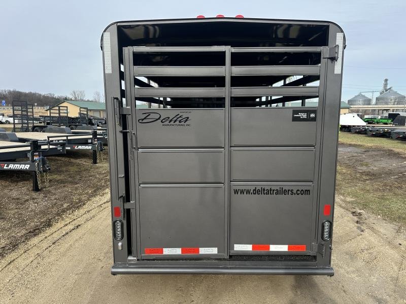 2025 Delta Manufacturing 6X16 Stock Trailer