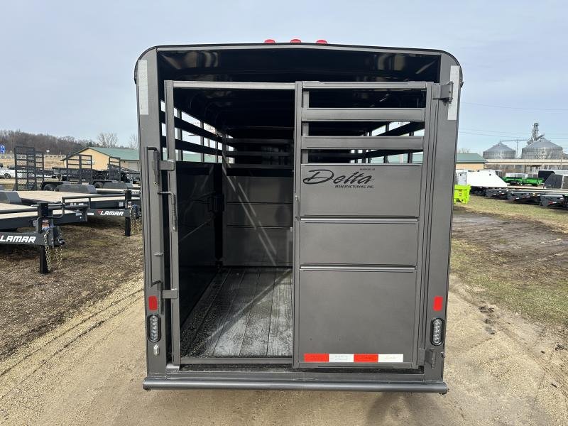 2025 Delta Manufacturing 6X16 Stock Trailer