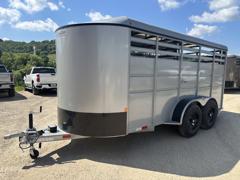 2025 Delta Manufacturing 6X16 Stock Trailer