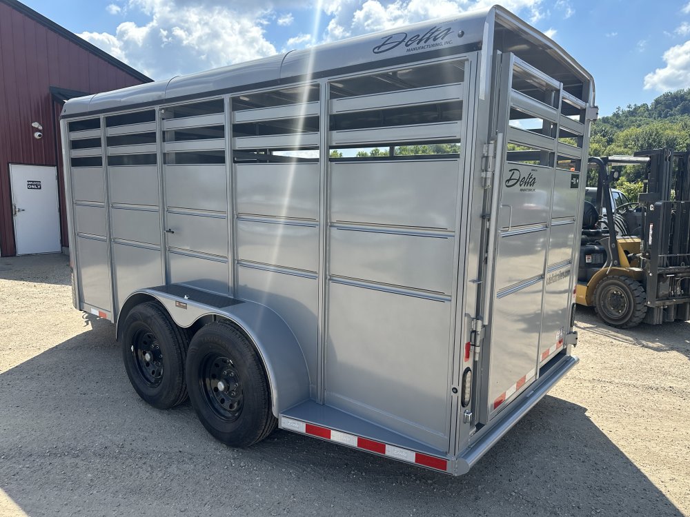 2025 Delta Manufacturing 6X16 Stock Trailer