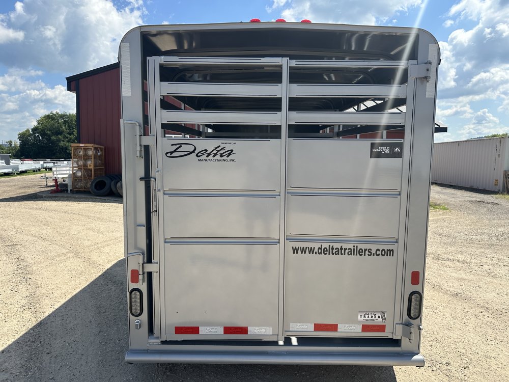 2025 Delta Manufacturing 6X16 Stock Trailer