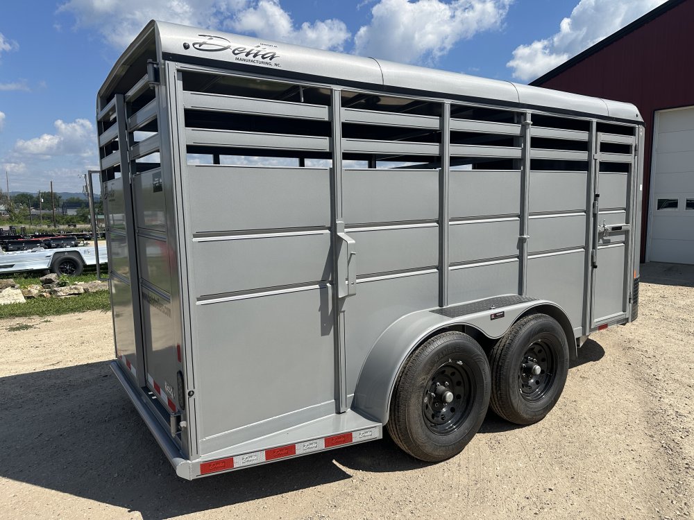 2025 Delta Manufacturing 6X16 Stock Trailer