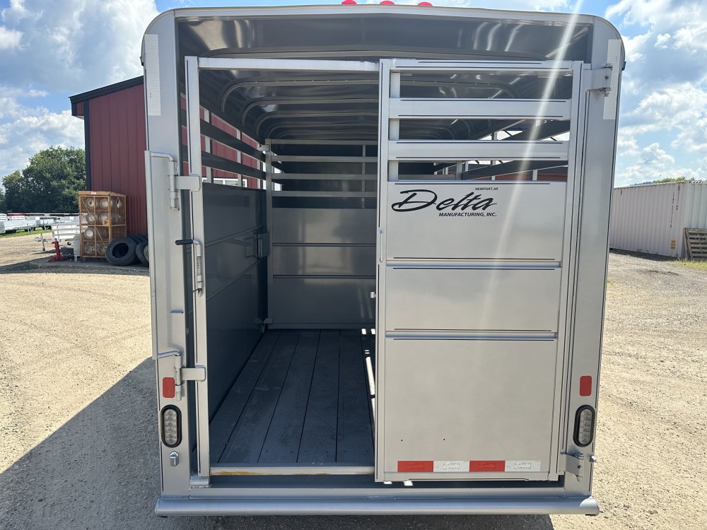 2025 Delta Manufacturing 6X16 Stock Trailer