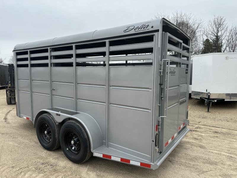 2025 Delta Manufacturing 6X16 Stock Trailer