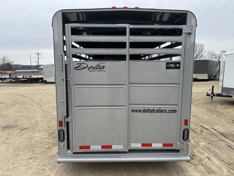 2025 Delta Manufacturing 6X16 Stock Trailer
