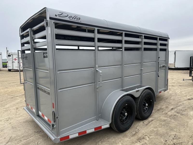 2025 Delta Manufacturing 6X16 Stock Trailer