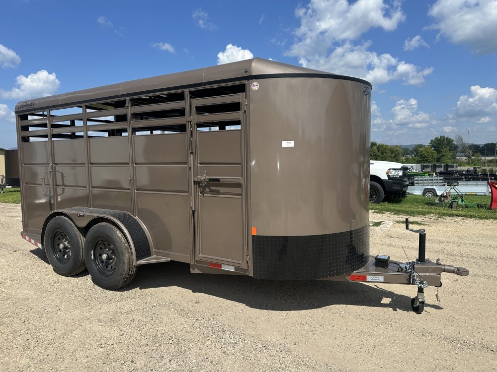 2025 Delta Manufacturing 6X16 Stock Trailer