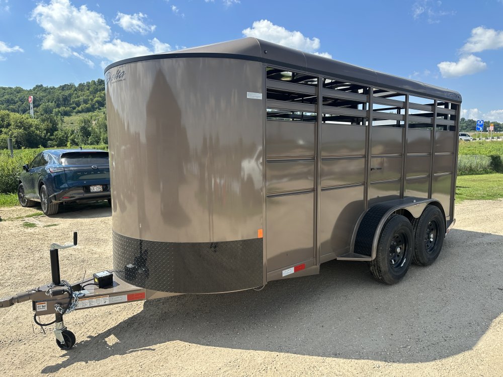 2025 Delta Manufacturing 6X16 Stock Trailer