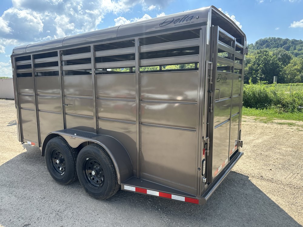 2025 Delta Manufacturing 6X16 Stock Trailer