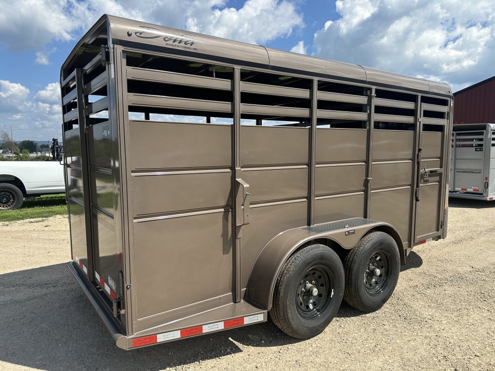 2025 Delta Manufacturing 6X16 Stock Trailer