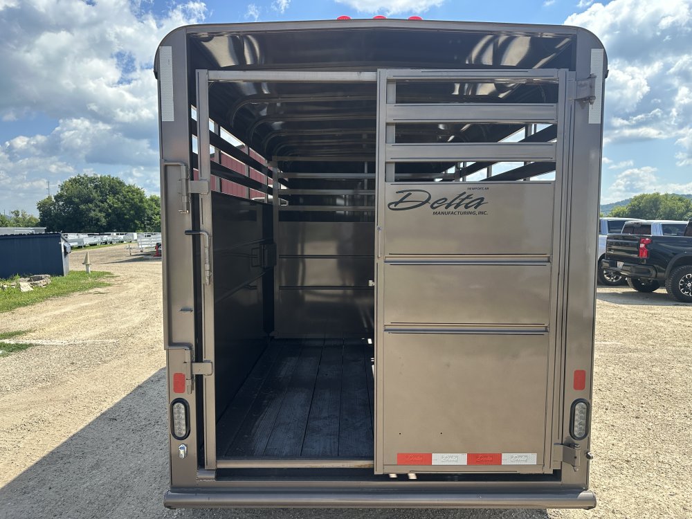 2025 Delta Manufacturing 6X16 Stock Trailer