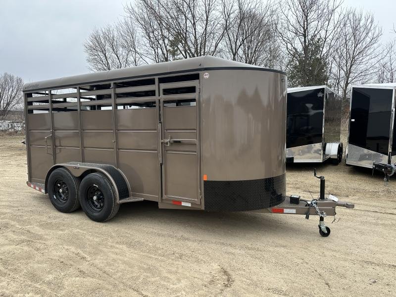2025 Delta Manufacturing 6X16 Stock Trailer