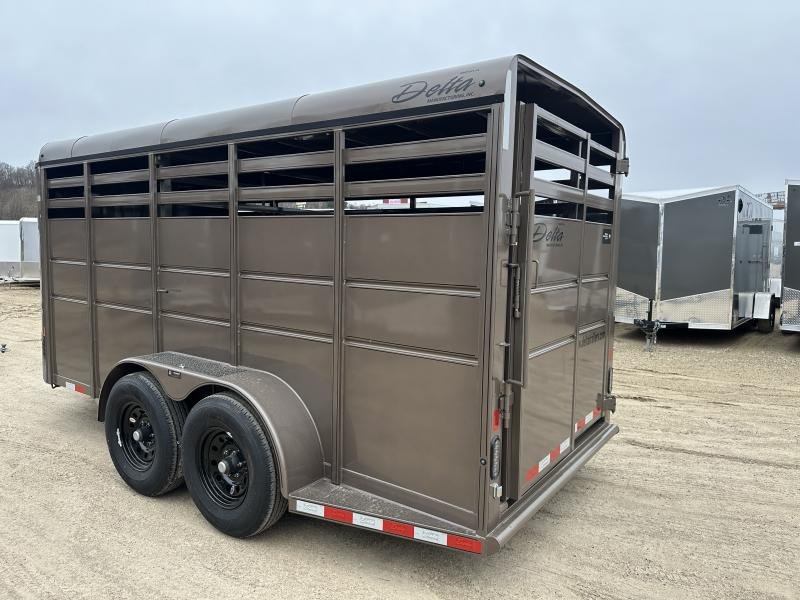 2025 Delta Manufacturing 6X16 Stock Trailer