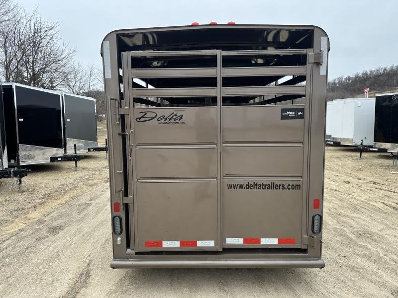 2025 Delta Manufacturing 6X16 Stock Trailer