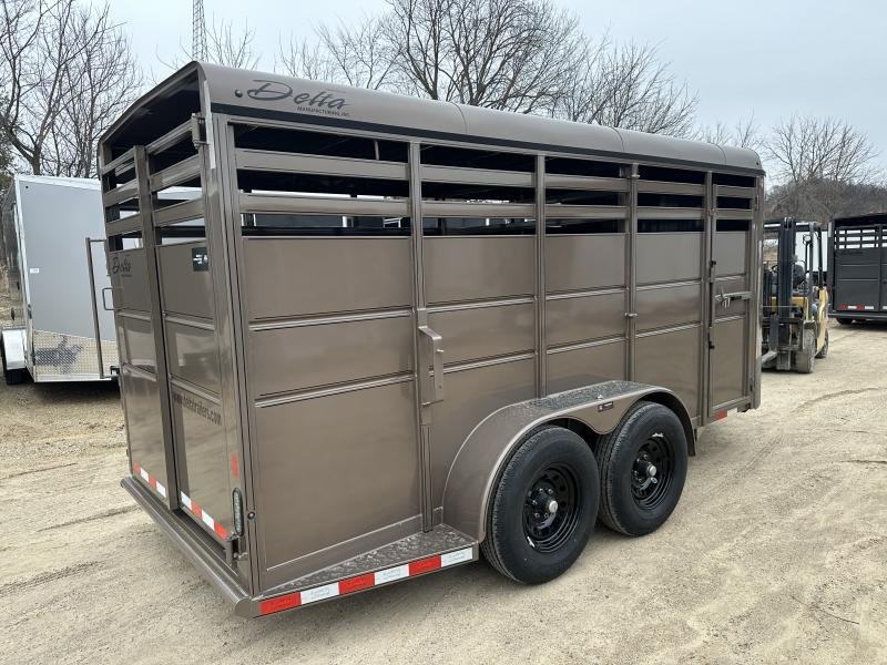 2025 Delta Manufacturing 6X16 Stock Trailer