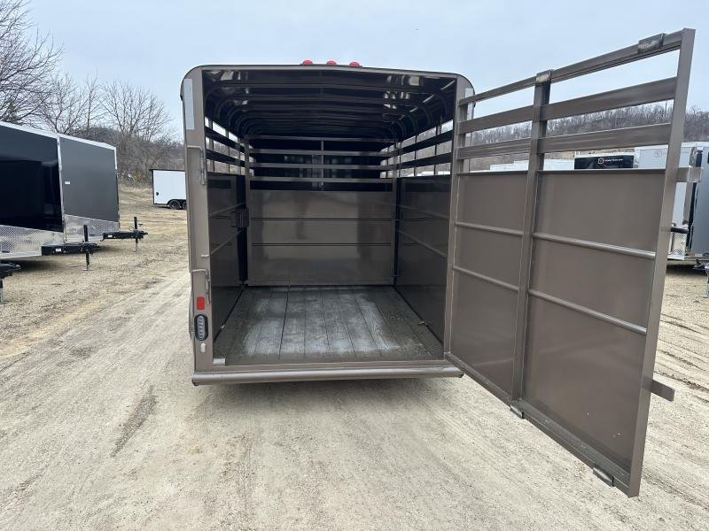 2025 Delta Manufacturing 6X16 Stock Trailer