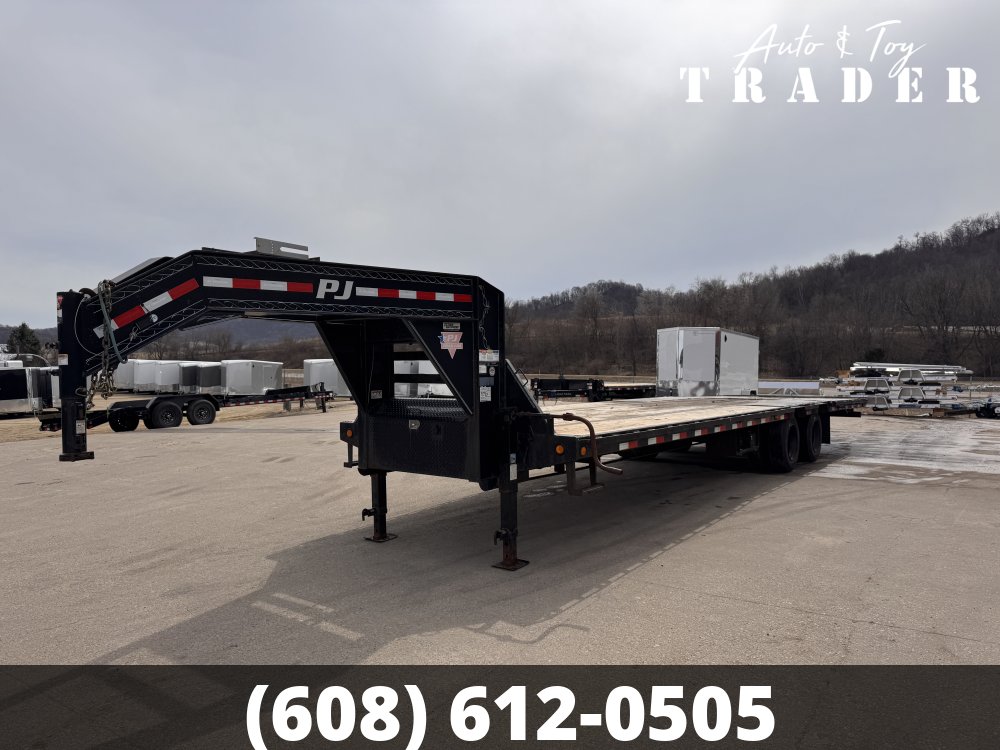 2020 PJ 102X34 Gooseneck Hydro Dove Deckover Trailer