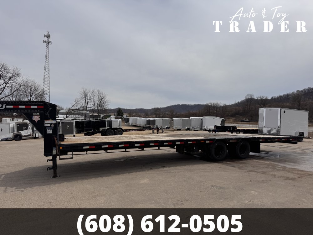 2020 PJ 102X34 Gooseneck Hydro Dove Deckover Trailer