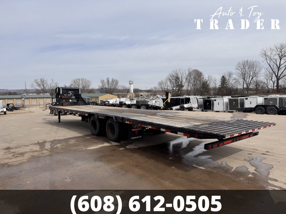 2020 PJ 102X34 Gooseneck Hydro Dove Deckover Trailer