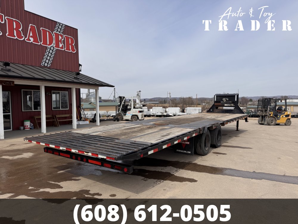 2020 PJ 102X34 Gooseneck Hydro Dove Deckover Trailer