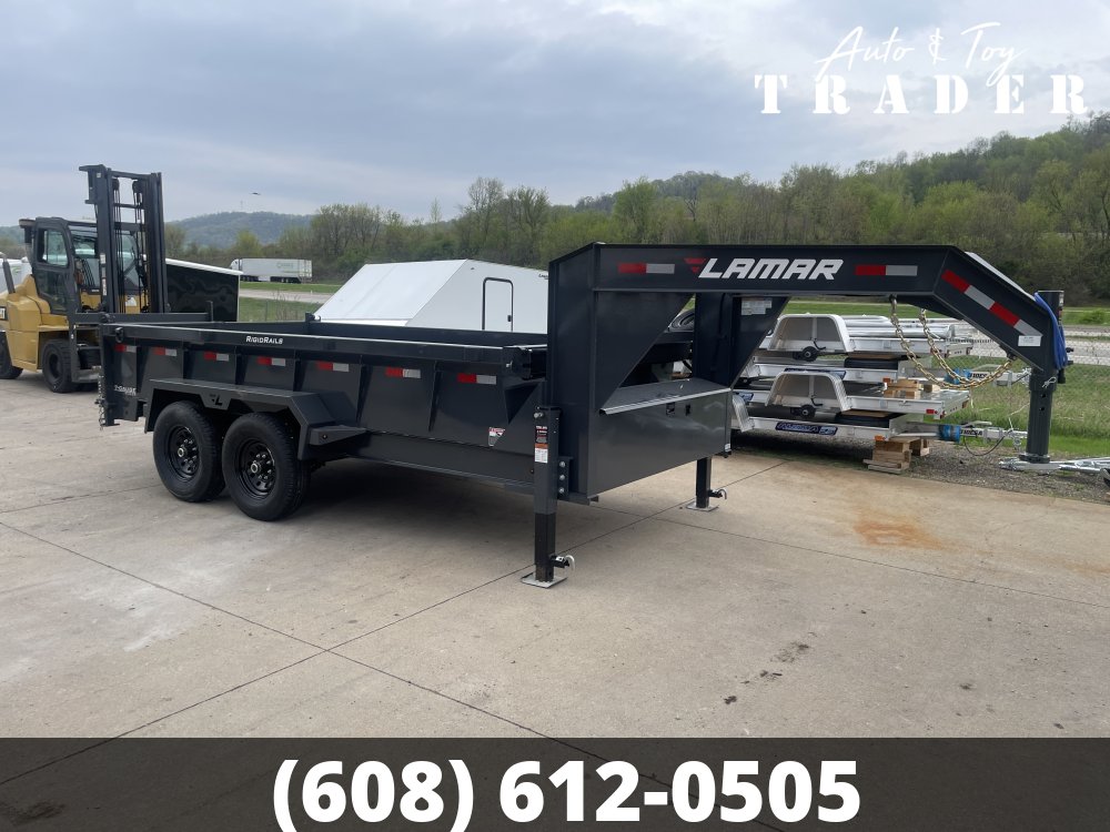 2026 Lamar Trailers 83X14 Gooseneck Dump Trailer