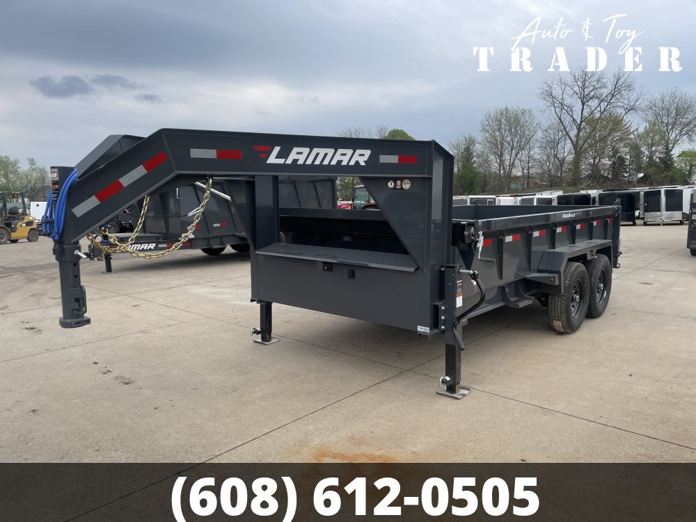 2026 Lamar Trailers 83X14 Gooseneck Dump Trailer