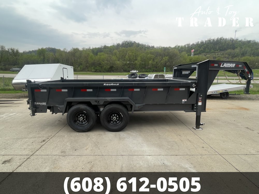 2026 Lamar Trailers 83X14 Gooseneck Dump Trailer