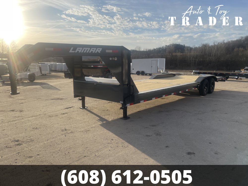 2026 Lamar Trailers 102X28 Gooseneck Car Hauler Trailer