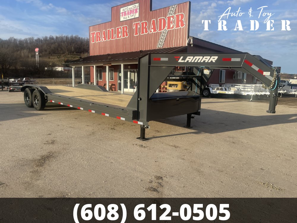 2026 Lamar Trailers 102X28 Gooseneck Car Hauler Trailer
