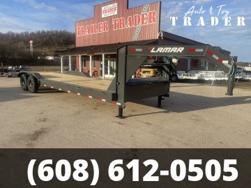2026 Lamar Trailers 102X28 Gooseneck Car Hauler Trailer
