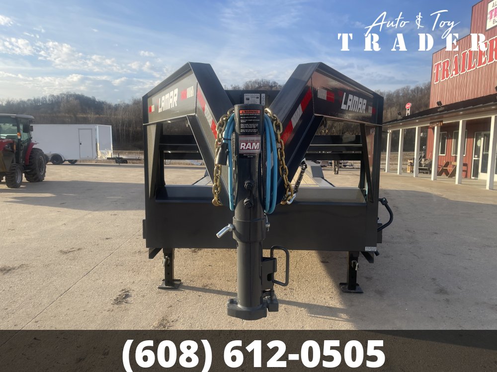 2026 Lamar Trailers 102X28 Gooseneck Car Hauler Trailer