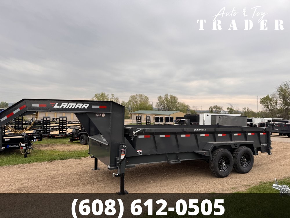 2026 Lamar Trailers 83X16 Gooseneck Dump Trailer