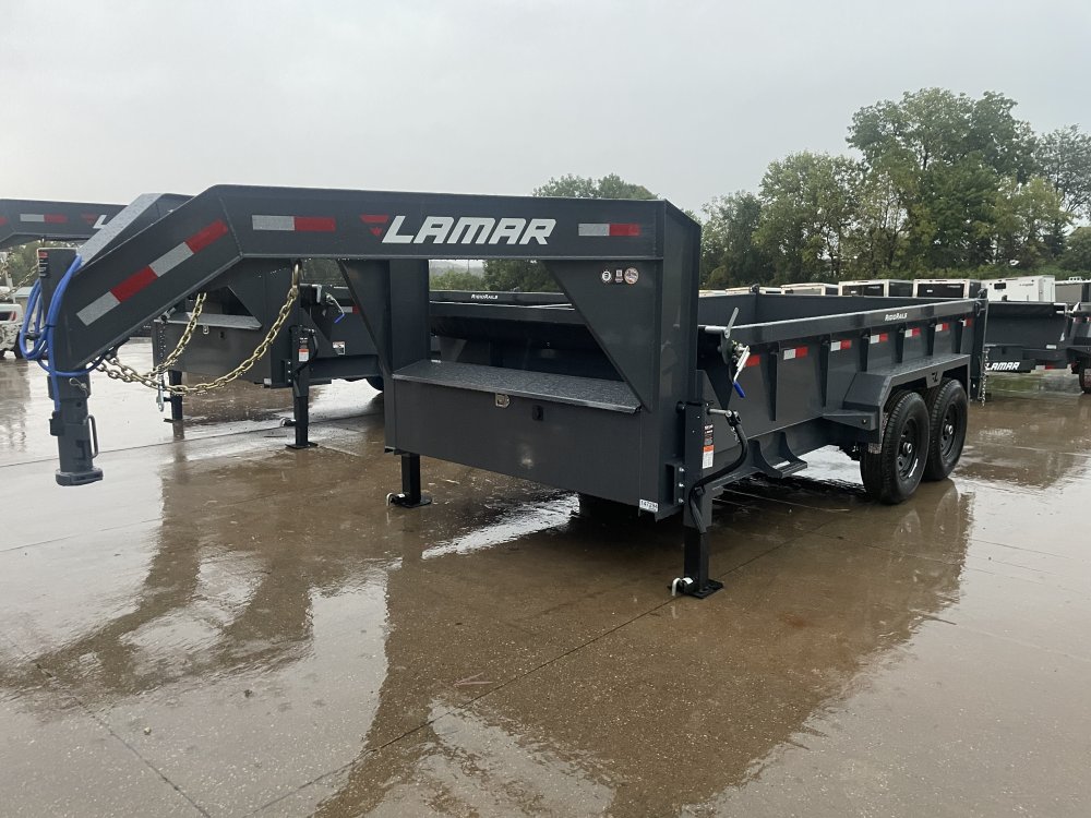 2026 Lamar Trailers 83X14 Gooseneck Dump Trailer
