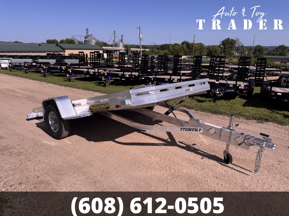 2027 Aluma 7712H Tilt Aluminum Utility Trailer